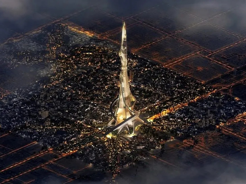 沙特未來“世界第一高樓”新方案亮相2000米刷新人類建筑新高度！